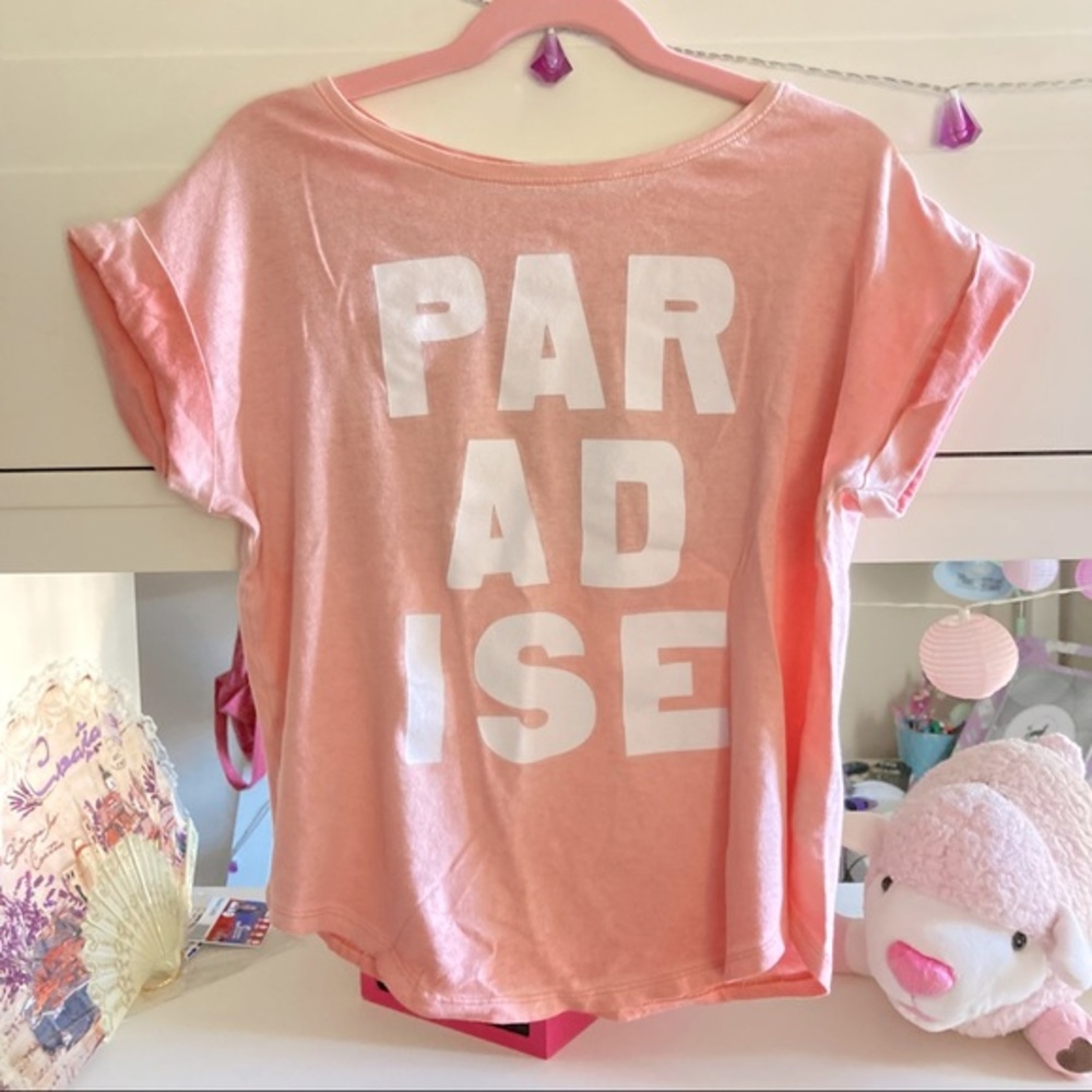 🌸3/$30🌸 Old Navy Girls’ Peach “paradise” Tee 💕